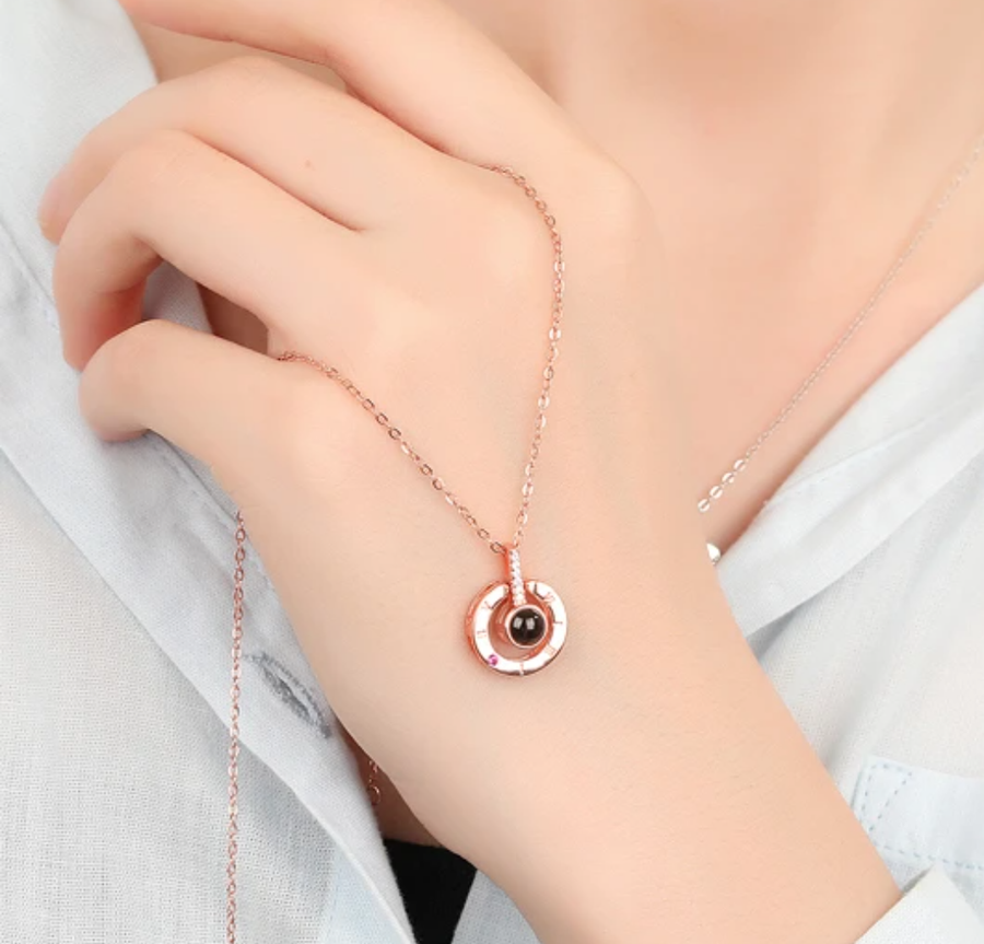 100 LANGUAGES I LOVE YOU PROJECTION NECKLACE
