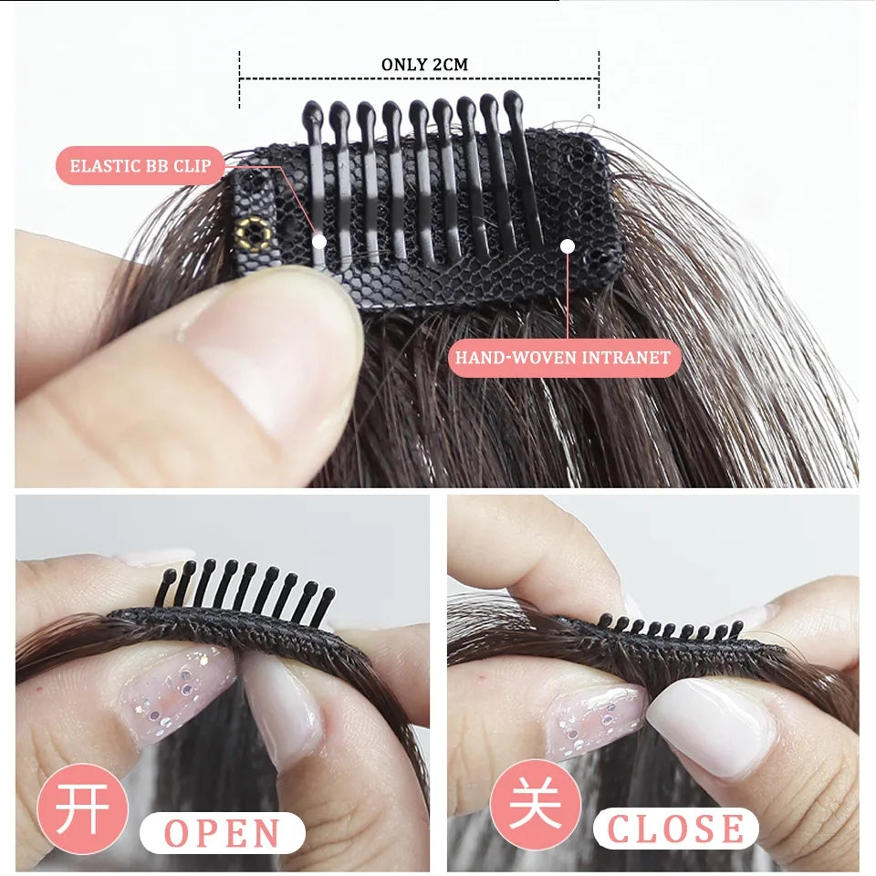 Clip-In Front Side Hair Bangs Extension