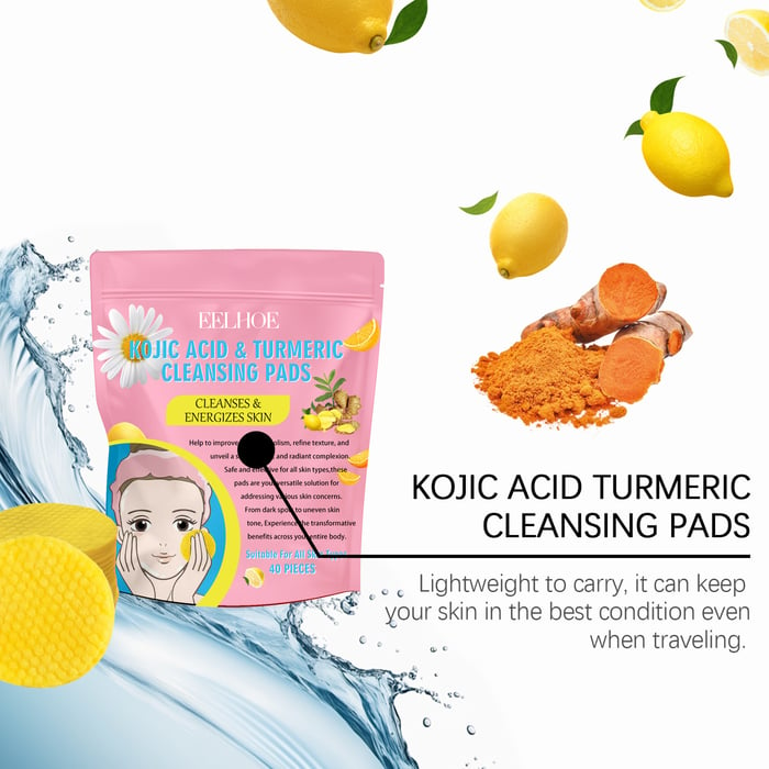 Turmeric Kojic Acid Exfoliating Cleansing Pads