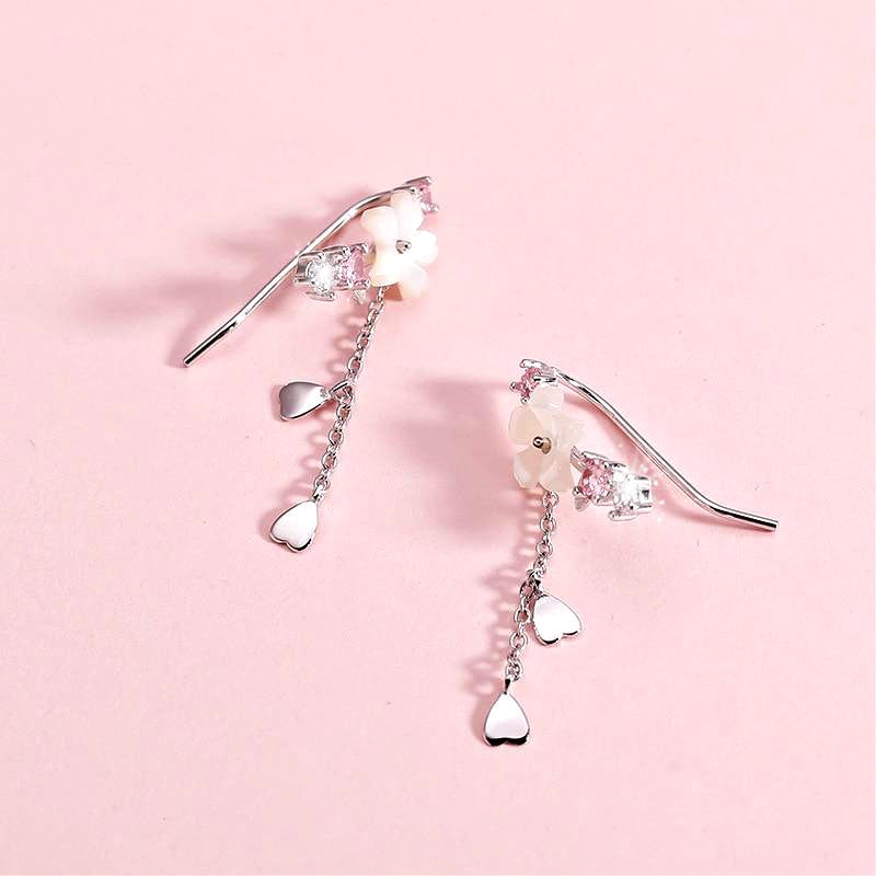 Crystal Cherry Blossom Earrings