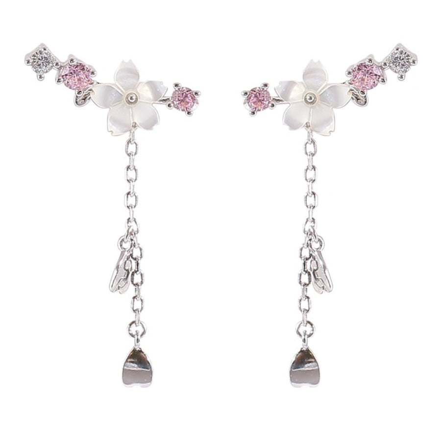 Crystal Cherry Blossom Earrings