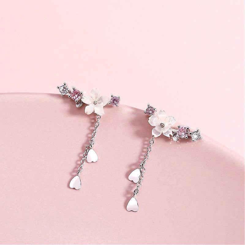 Crystal Cherry Blossom Earrings